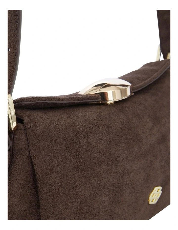 Nixie Shoulder Bag in Chocolate Micro image 4