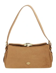 Nixie Shoulder Bag in Tan Micro