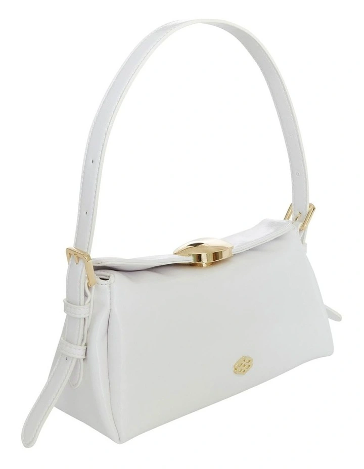 Nixie Shoulder Bag in White Crinkle image 2