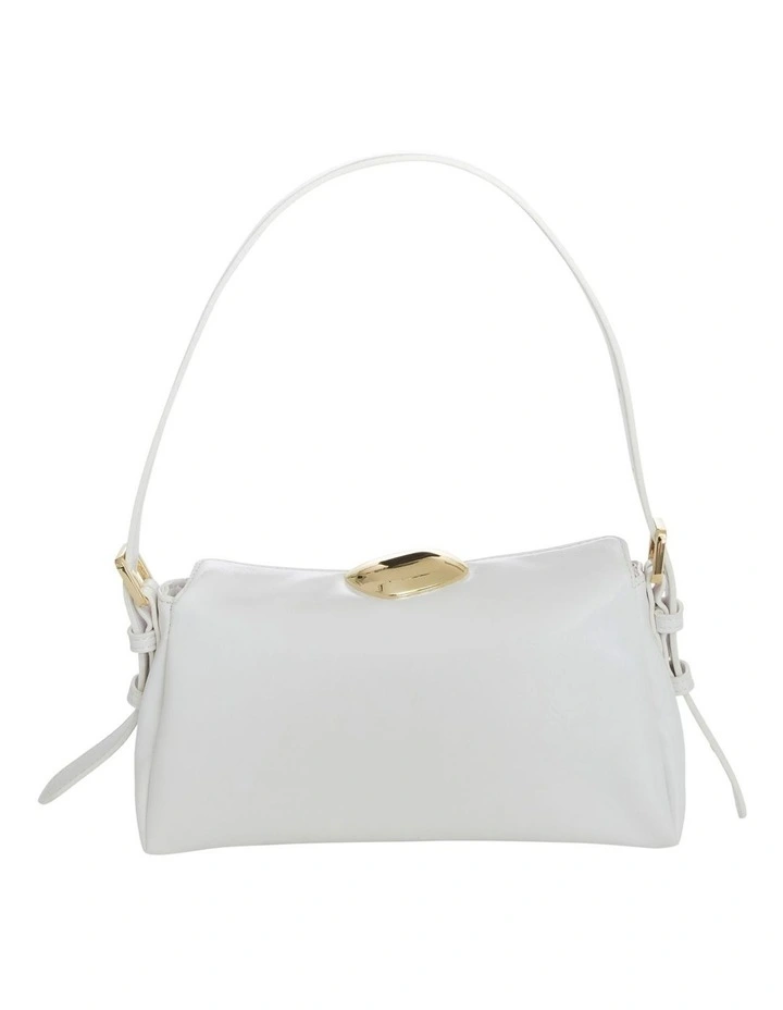 Nixie Shoulder Bag in White Crinkle image 3