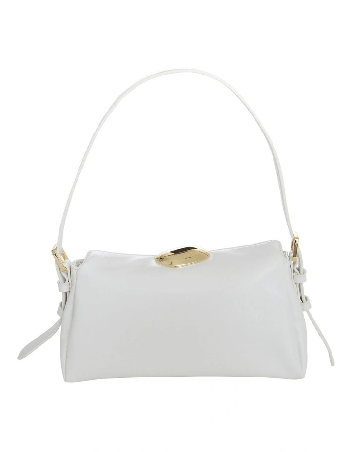 Nixie Shoulder Bag in White Crinkle image 3