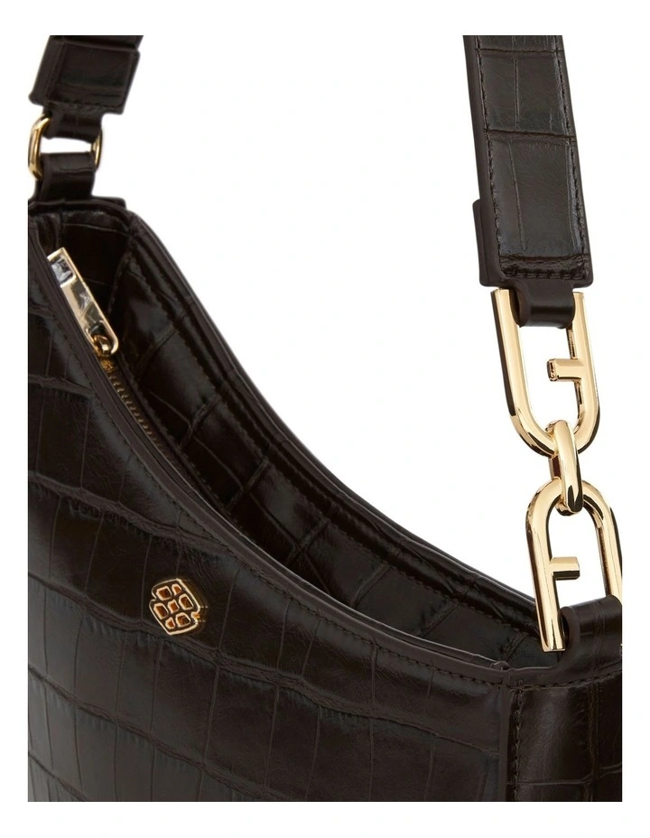 Nadia Bags in Chocolate Croc image 3