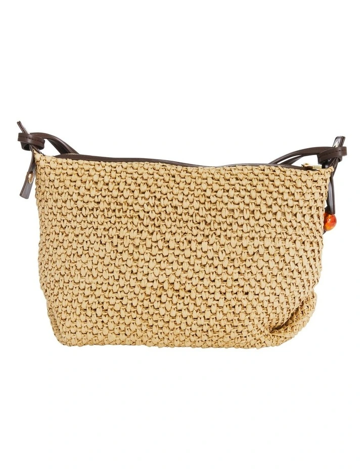 Nessa Bag in Chocolate Raffia image 3