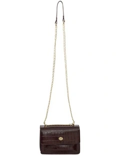 Jacki Shoulder Bag in Bordeaux Coc