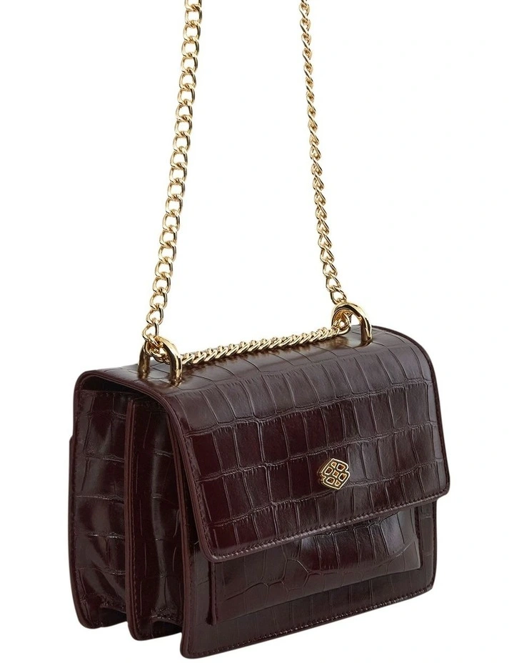 Jacki Shoulder Bag in Bordeaux Coc image 5