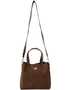Jada Cross Body Bag in Tan Micro