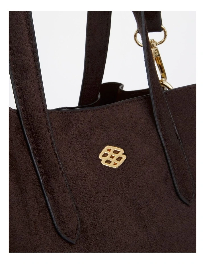 Jada Cross Body Bag in Chocolate Micro image 3