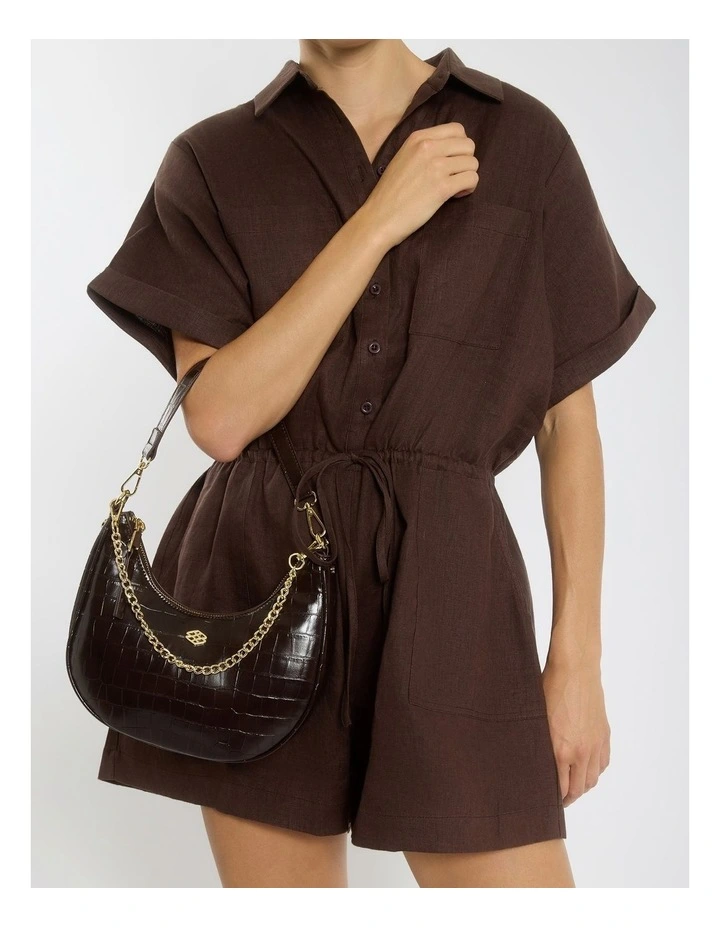 Julia Shoulder Bag in Bordeaux Coc image 2