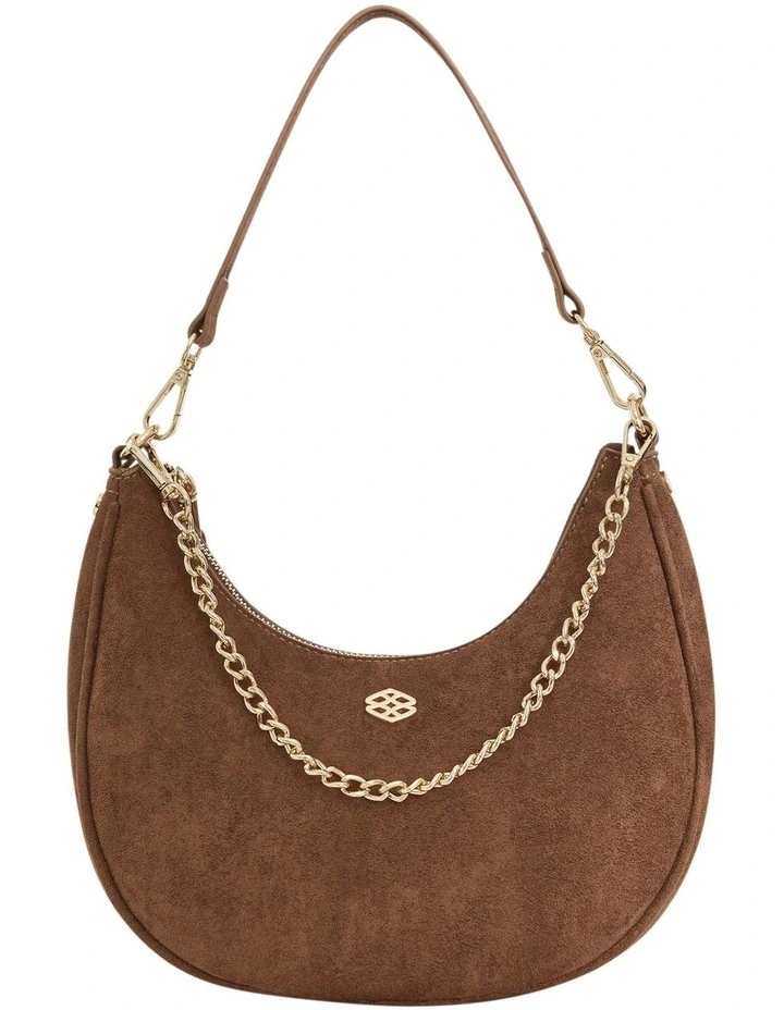 Julia Shoulder Bag in Tan Micro image 1