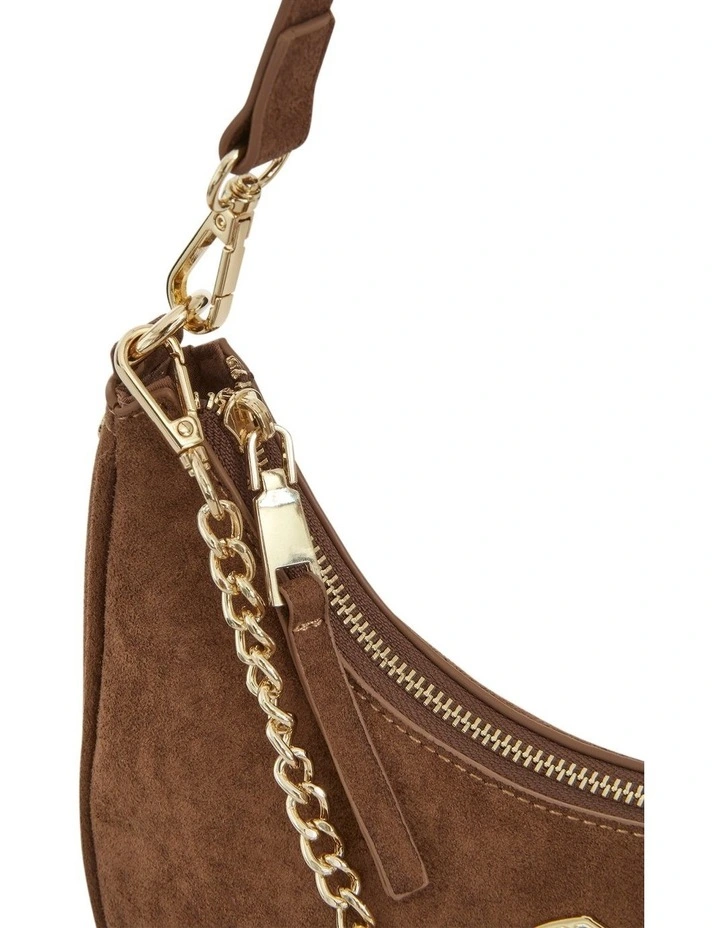 Julia Shoulder Bag in Tan Micro image 3