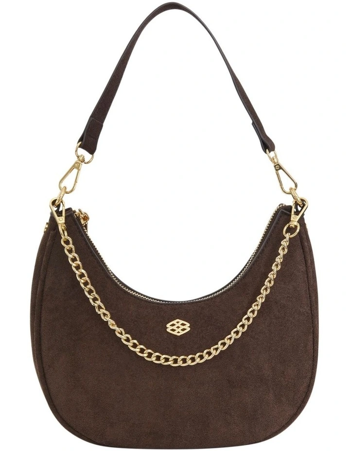 Julia Shoulder Bag in Chocolate Micro image 1