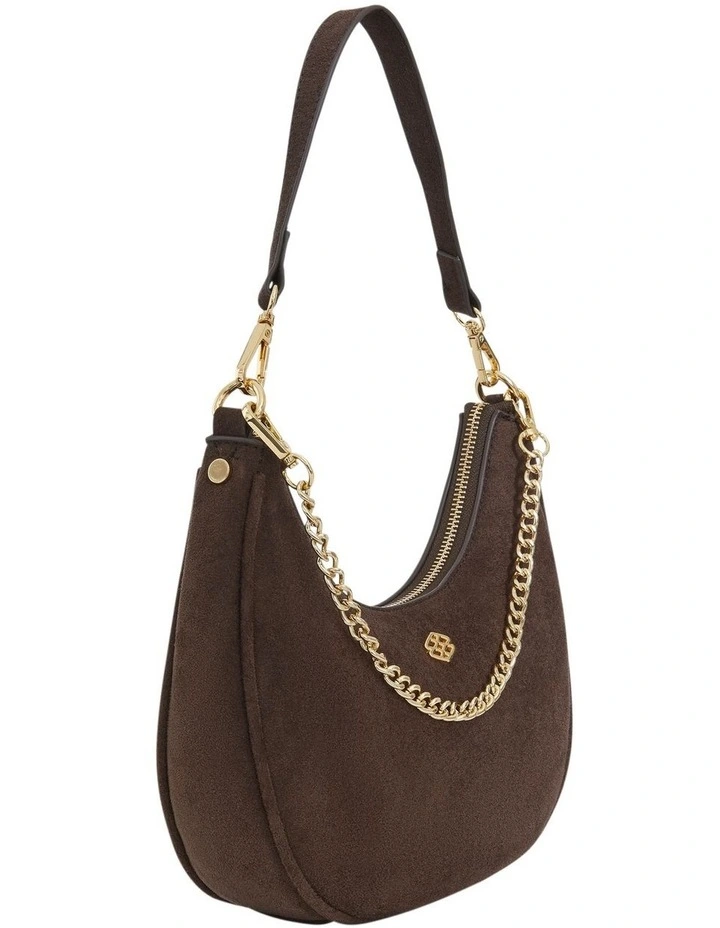 Julia Shoulder Bag in Chocolate Micro image 2
