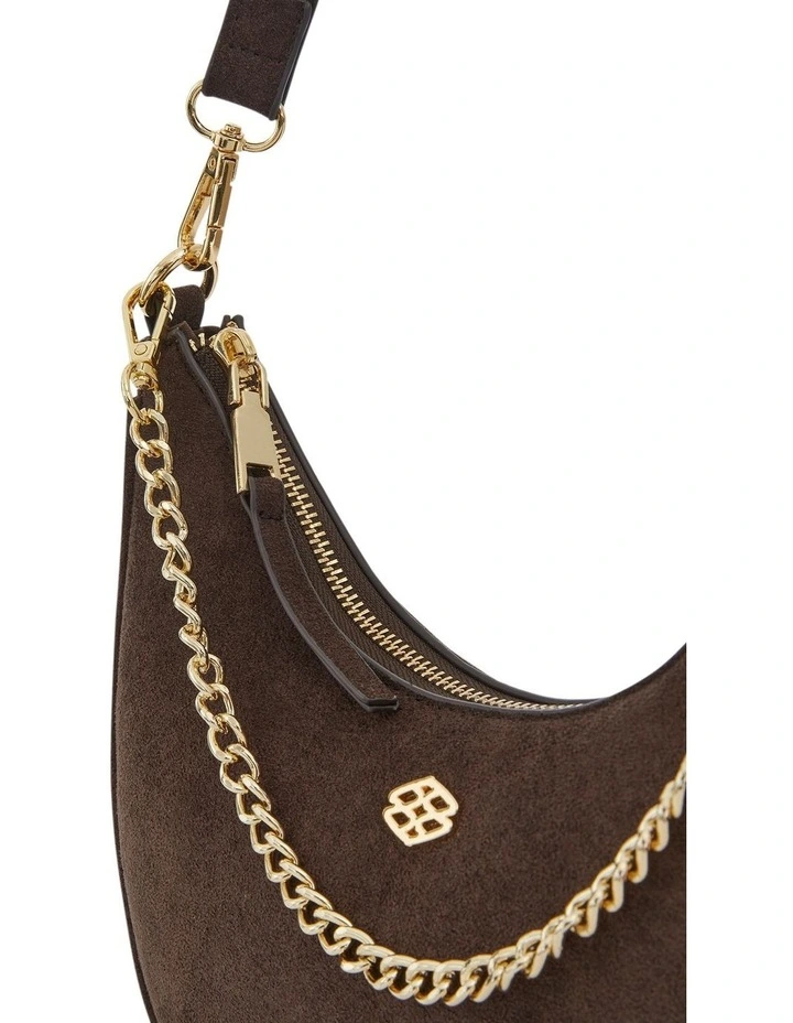 Julia Shoulder Bag in Chocolate Micro image 3