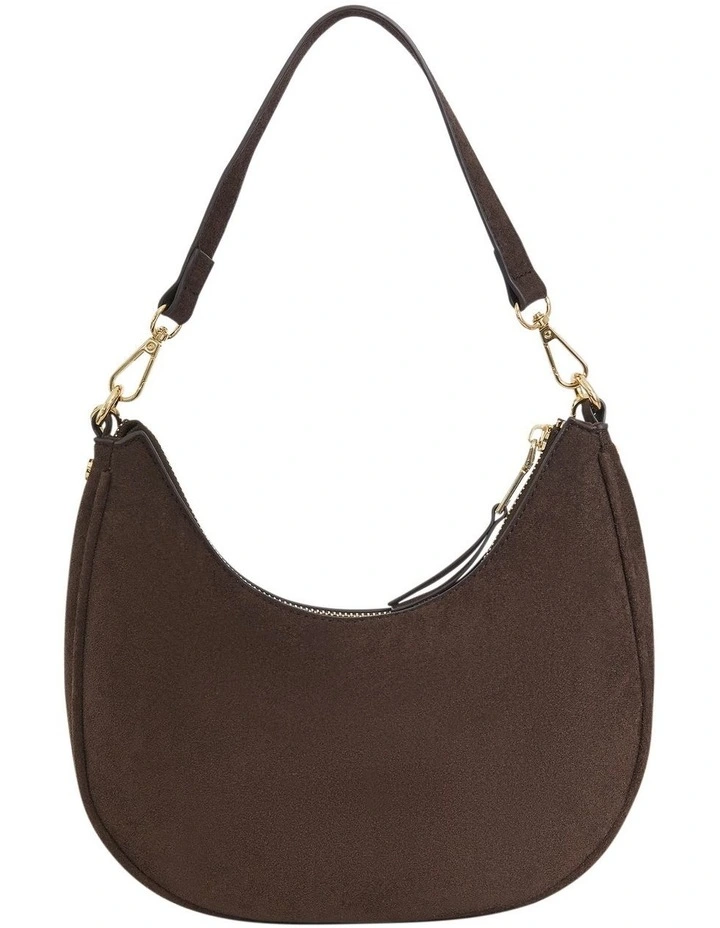 Julia Shoulder Bag in Chocolate Micro image 4