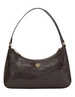 Nicole Shoulder Bag in Chocolate Coc