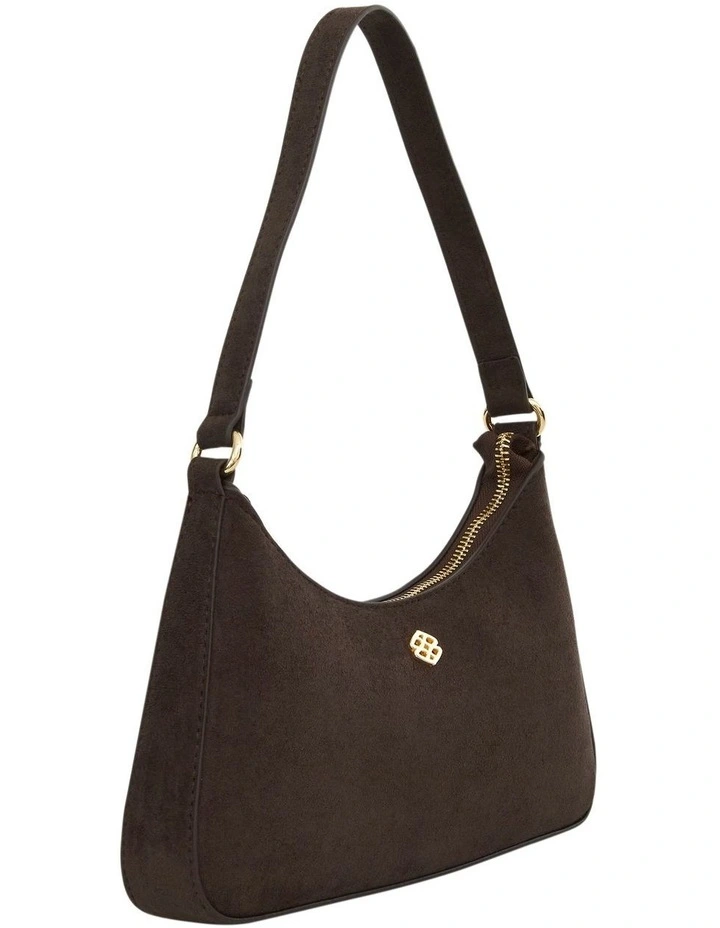 Nicole Shoulder Bag in Chocolate Micro image 2