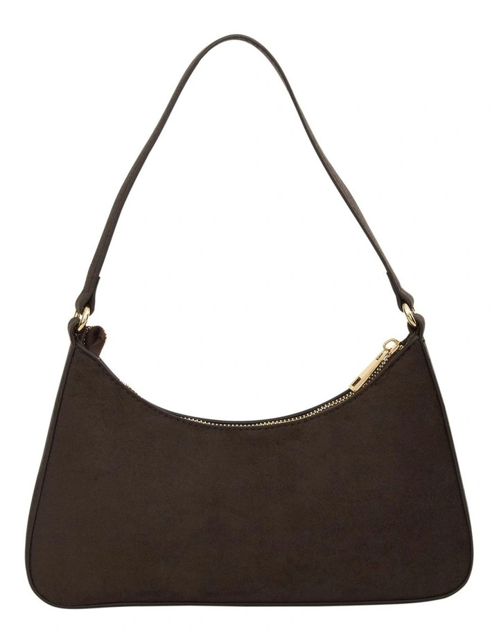 Nicole Shoulder Bag in Chocolate Micro image 4