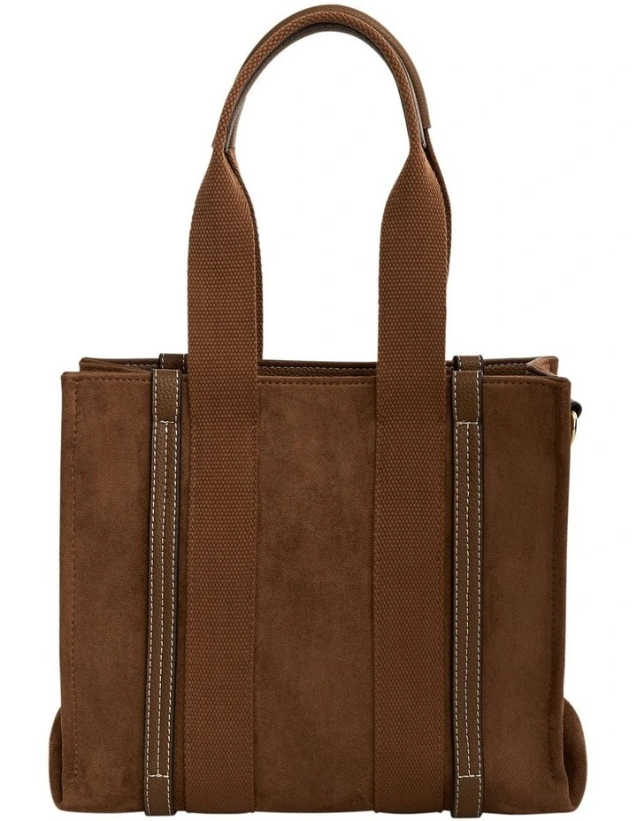 Sadie Tote Bag in Tan Micro image 3