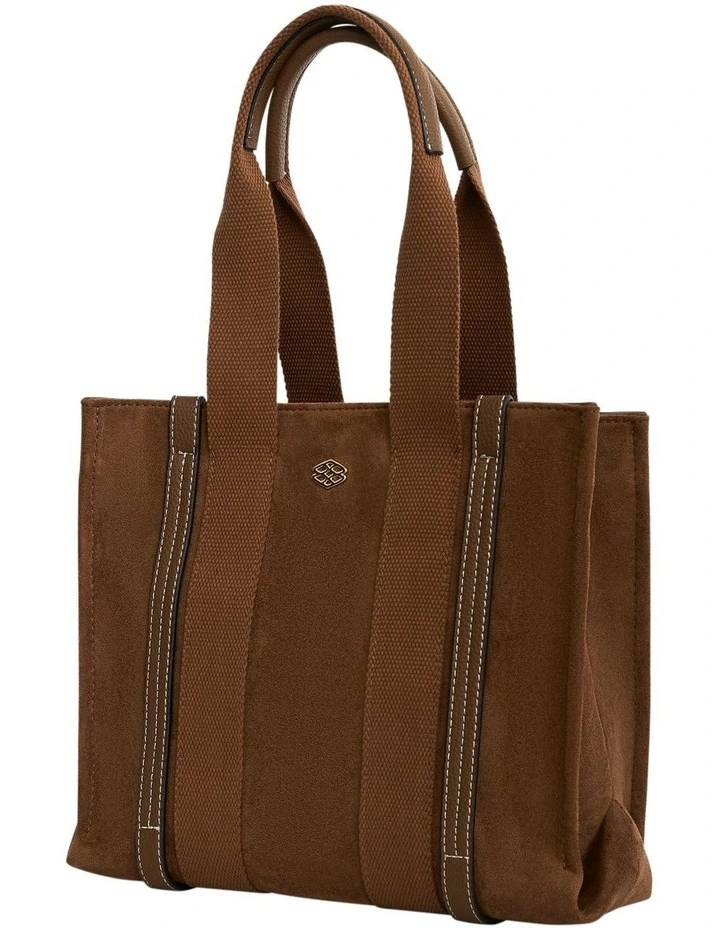 Sadie Tote Bag in Tan Micro image 4