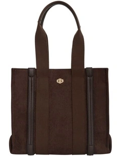 Sadie Tote Bag in Chocolate Micro