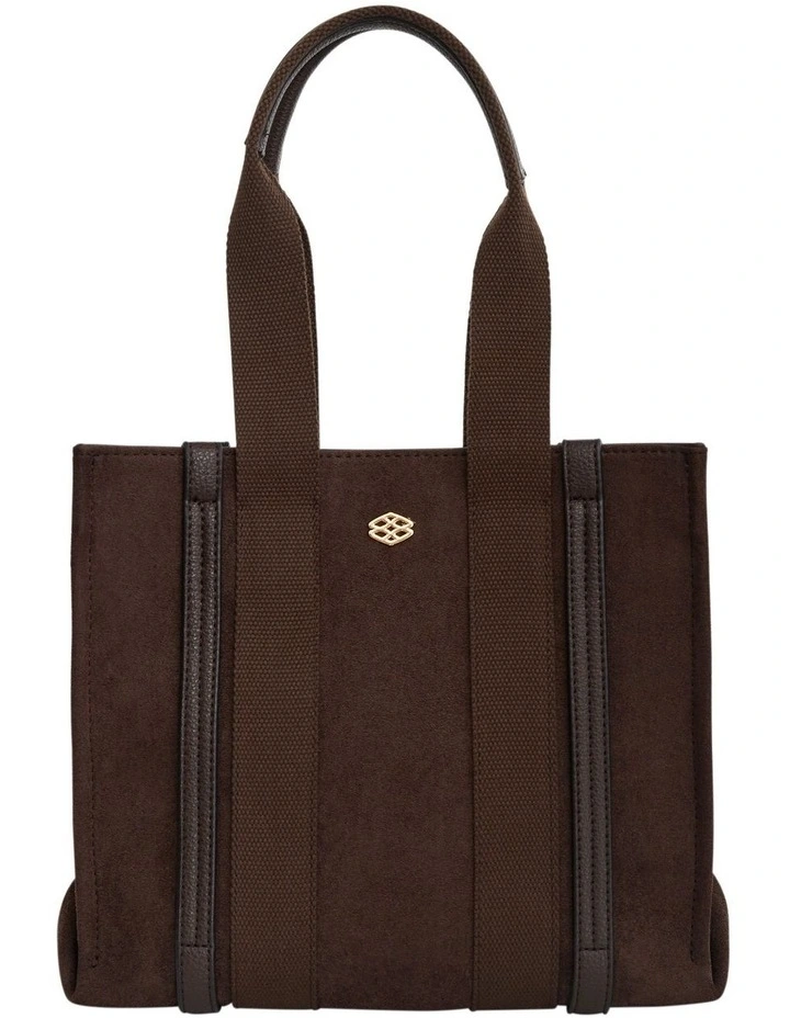 Sadie Tote Bag in Chocolate Micro image 1