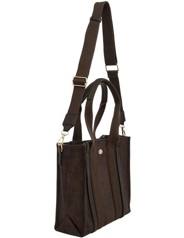 Sadie Tote Bag in Chocolate Micro image 2