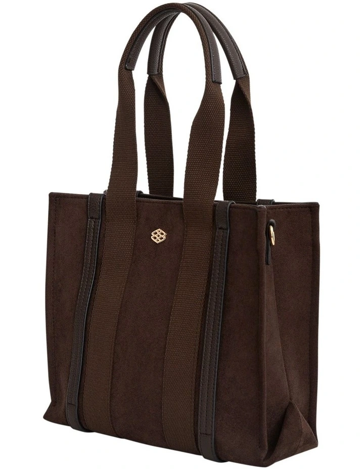 Sadie Tote Bag in Chocolate Micro image 3