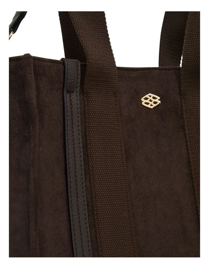 Sadie Tote Bag in Chocolate Micro image 3
