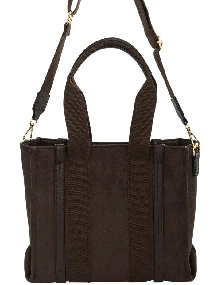 Sadie Tote Bag in Chocolate Micro image 4
