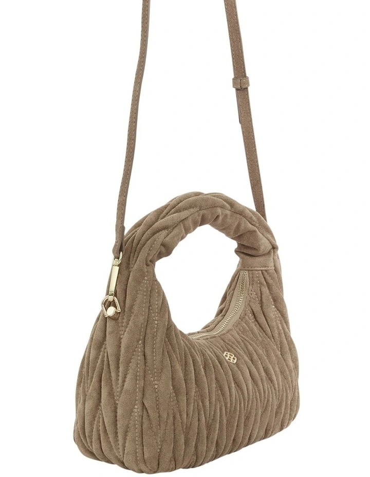 Nellie Shoulder Bag in Tan Micro image 2