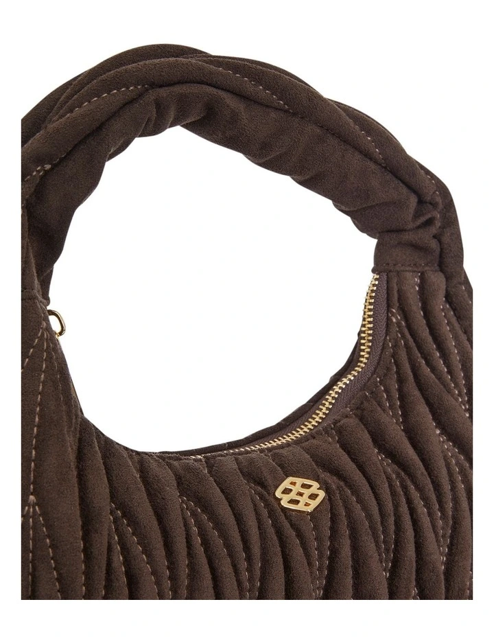 Nellie Shoulder Bag in Chocolate Micro image 3