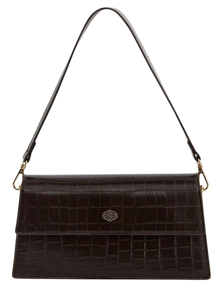 June Shoulder Bag in Chocolate Coc image 1