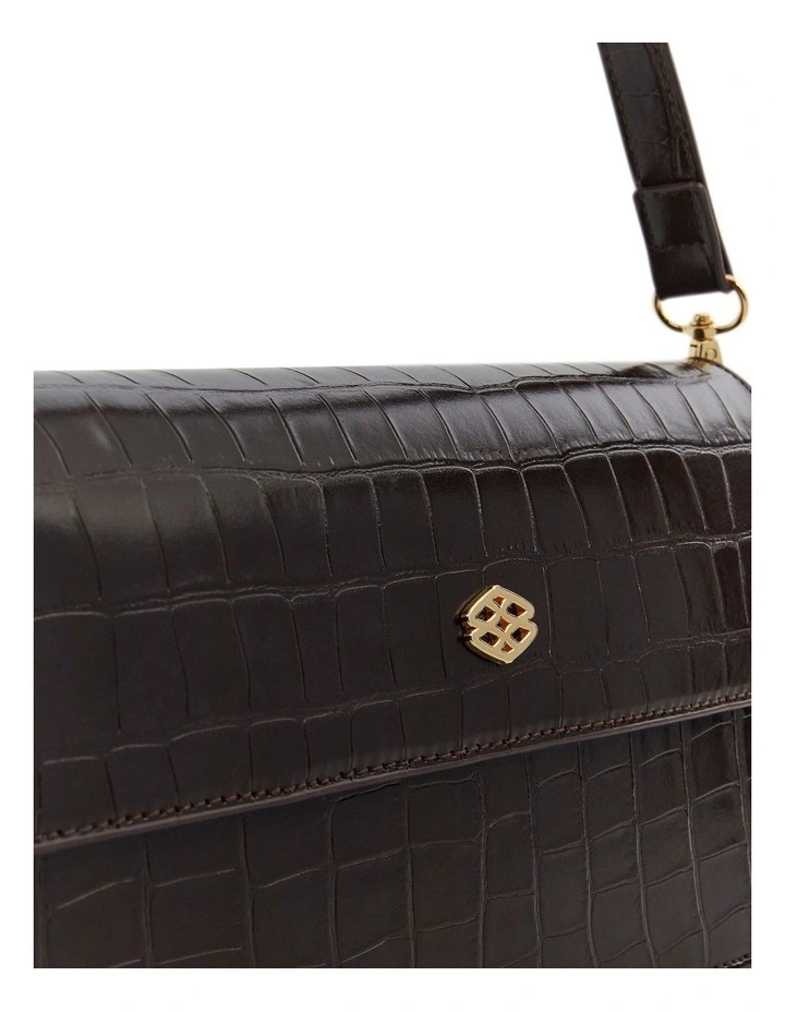 June Shoulder Bag in Chocolate Coc image 3