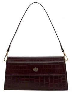 June Shoulder Bag in Bordeaux Coc