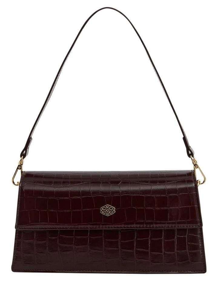 June Shoulder Bag in Bordeaux Coc image 1