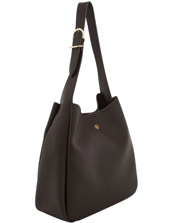 Kori Hobo Bag in Chocolate Pebble image 2