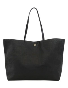Hope Tote Bag in Black Raffia