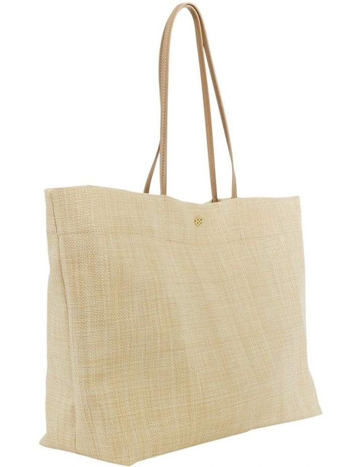 Hope Tote Bag in Natural Raffia image 2