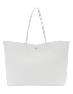 Hope Tote Bag in White Raffia