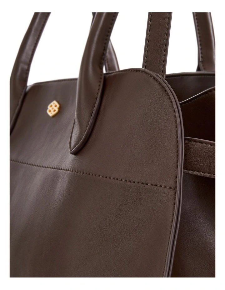 Lydia Tote Bag in Chocolate image 4