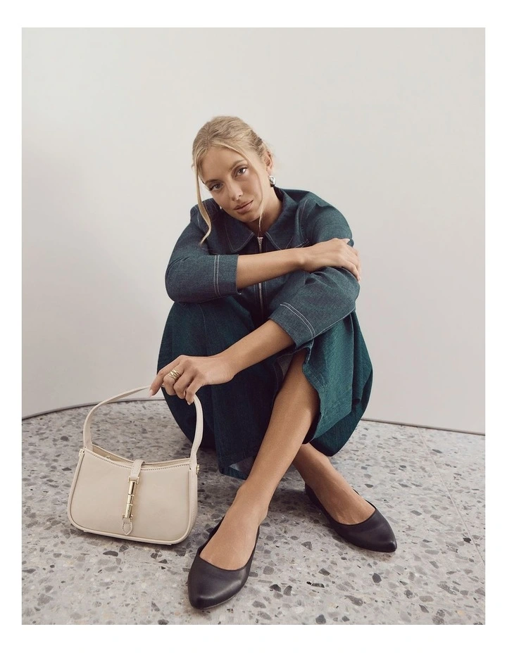 Lane Shoulder Bag in Ivory image 2
