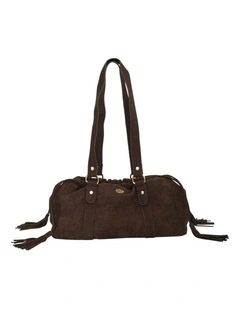 Lola Crossbody Bag in Chocolate Micro