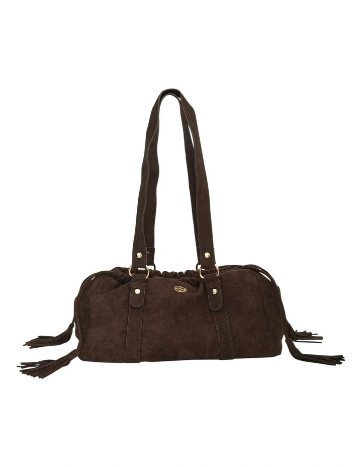 Lola Crossbody Bag in Chocolate Micro image 1