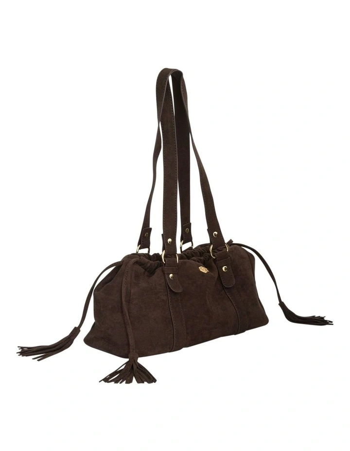 Lola Crossbody Bag in Chocolate Micro image 2