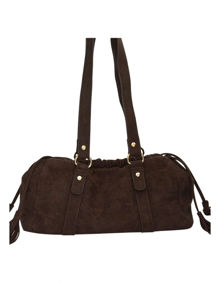 Lola Crossbody Bag in Chocolate Micro image 4