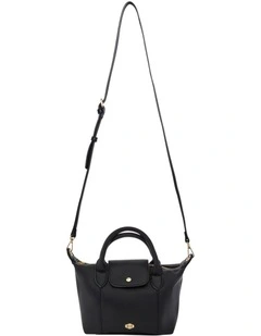 Liv Shoulder Bag in Black Pebble