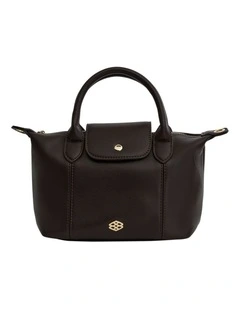Liv Shoulder Bag in Chocolate Pebble
