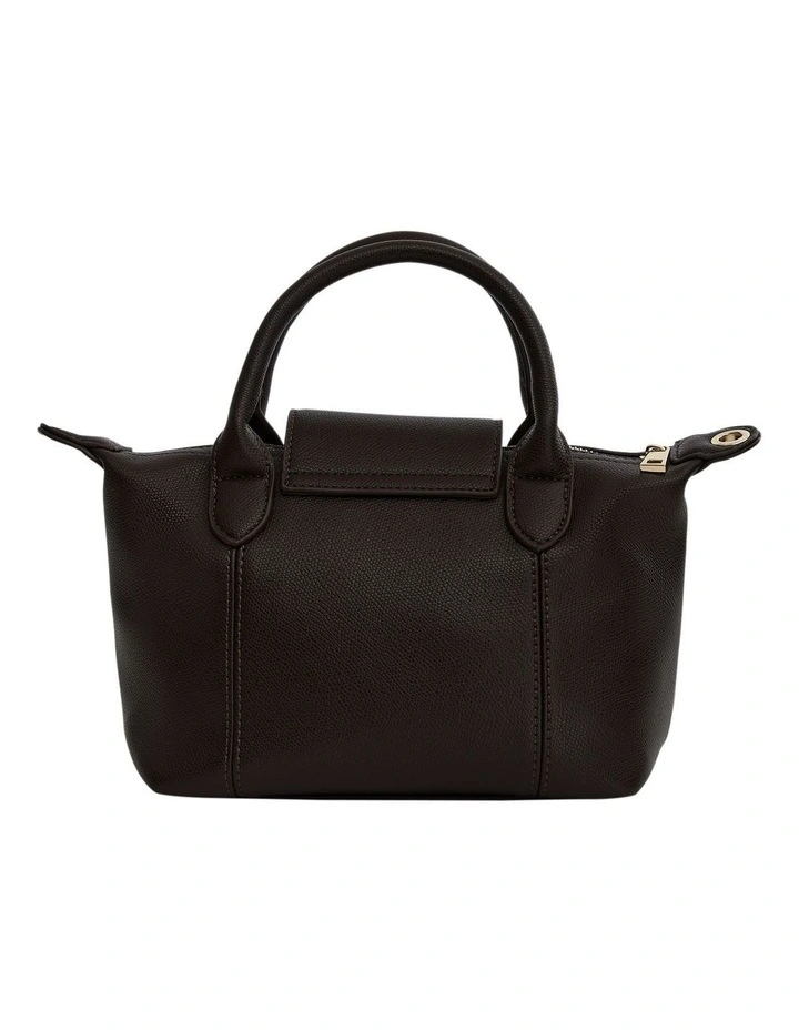 Liv Shoulder Bag in Chocolate Pebble image 2