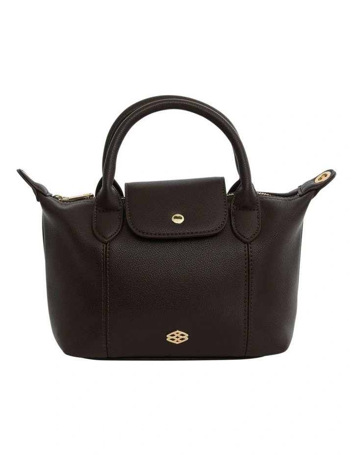 Liv Shoulder Bag in Chocolate Pebble image 2