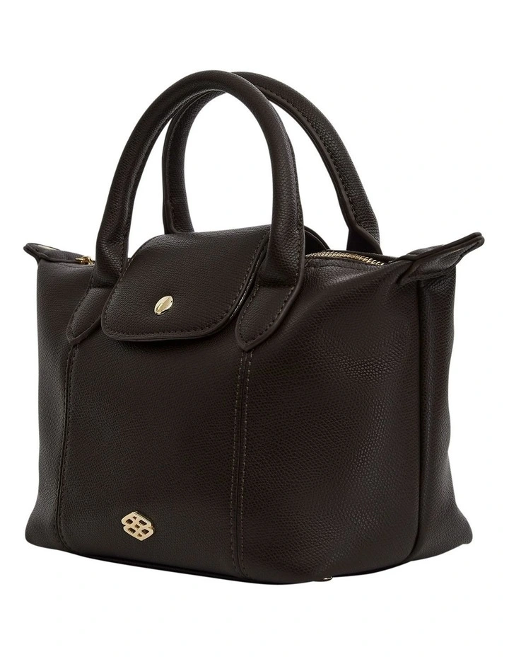 Liv Shoulder Bag in Chocolate Pebble image 3